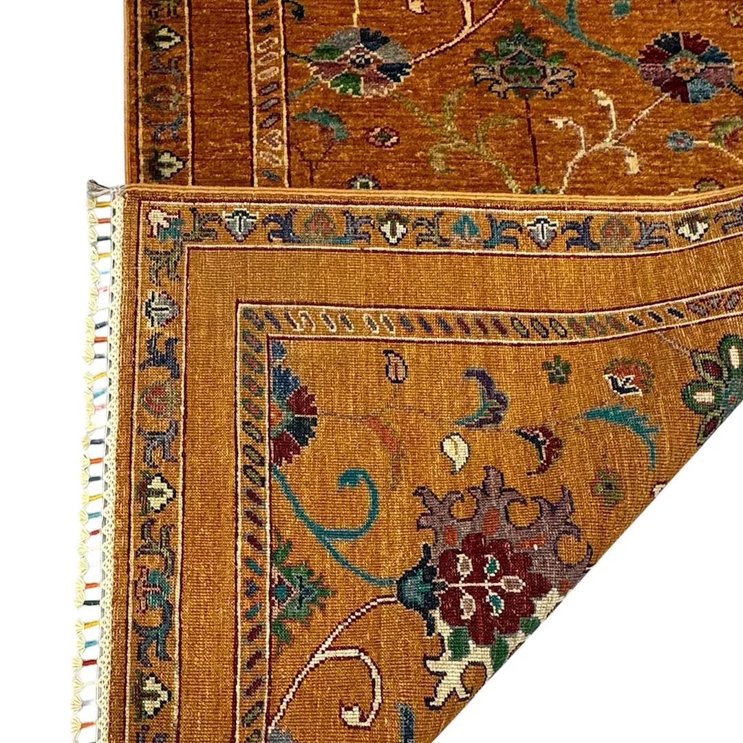 Afghan Teppich, Feine Wolle auf Wolle mit Floralem Muster, Läufer mit 80cm x 296 cm massen.