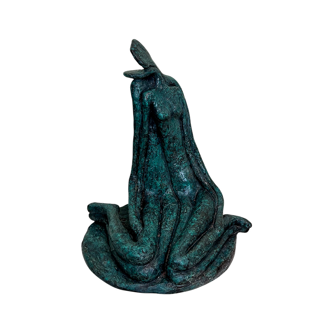 Bronze Skulptur Abstrakt das Paar darstellt.