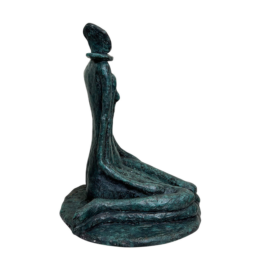 Bronze Skulptur Abstrakt das Paar darstellt.