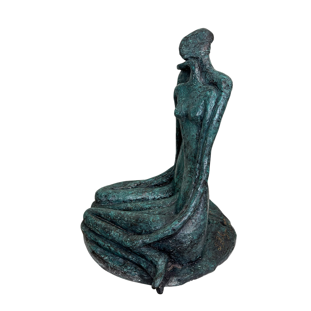 Bronze Skulptur Abstrakt das Paar darstellt.