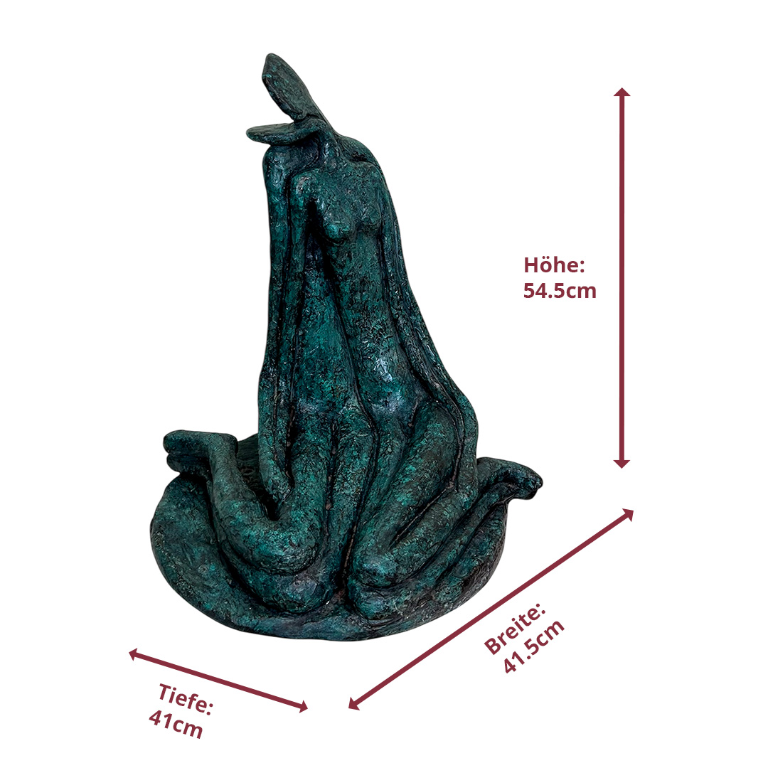 Bronze Skulptur Abstrakt das Paar darstellt.